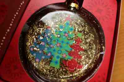 2006 STARBUCKS GLITTER TREES GLASS ORNAMENT  - Sold on eBay Dec, 27th 2019 for $35.00