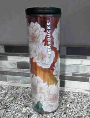 Starbucks Floral Design Double Walled Acrylic Tumbler, 16 oz Summer Rainbow - Sold on eBay Dec, 27th 2019 for $17.95