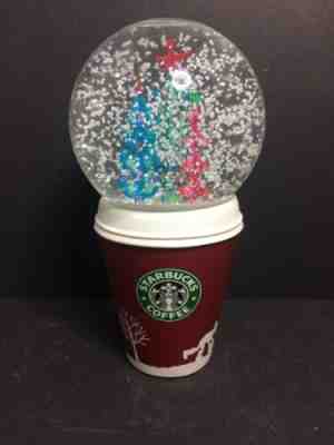 Holiday 2006 Starbucks Coffee Christmas Tree Snow Globe Coffee Mug - 5.5" Tall - Sold on eBay Dec, 27th 2019 for $15.00