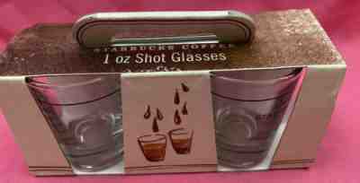 Set of 2 - Starbucks Coffee 2006 Espresso 1 OZ Shot Glasses Black Star Logo NIB - Sold on eBay Dec, 27th 2019 for $16.99