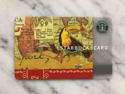 Starbucks Card - RARE 2002 Toucan - Sold on eBay Dec, 27th 2019 for $50.00