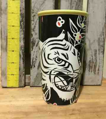 Starbucks Tiger Tumbler Sumatra Ceramic Tumbler 12 Oz Collectors Edition - Sold on eBay Dec, 27th 2019 for $19.99