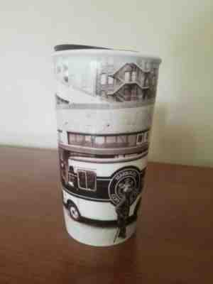 Starbucks Ceramic Travel Mug/Tumbler - Delivery Truck/City Scene - Sold on eBay Dec, 27th 2019 for $17.99