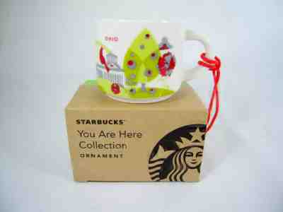 Starbucks Coffee YOU ARE HERE Mini Mug Christmas Ornament OHIO NIB 2oz 2018 - Sold on eBay Dec, 27th 2019 for $21.99