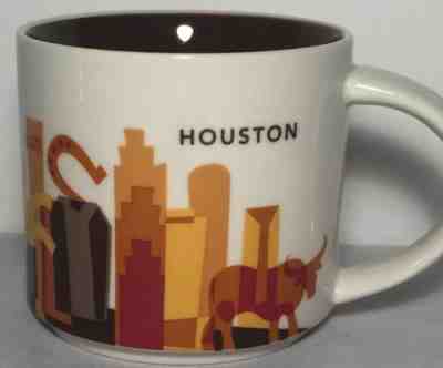 Starbucks Houston you Are Here Coffee Mug Cup 14 Oz Collection 2014 - Sold on eBay Dec, 27th 2019 for $20.00
