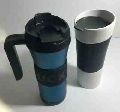 Pair Of Starbucks Ceramic And Stainless Tumbler Travel Coffee Mugs - Lot of 2 - Sold on eBay Dec, 27th 2019 for $25.00