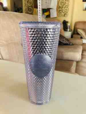 Gorgeous STARBUCKS HOLIDAY Tumbler Cup PLATINUM Studded SOLD OUT!  New! - Sold on eBay Dec, 27th 2019 for $26.00