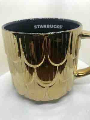 NEW Starbucks 2019 Holiday Gold Siren Scales Mug - Sold on eBay Dec, 27th 2019 for $22.00