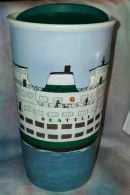 Starbucks Double Wall SEATTLE Ceramic Travel Mug Tumbler NWT - Sold on eBay Dec, 27th 2019 for $159.00
