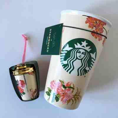 New Starbucks Bando 2018 Limited Edition Double Wall Ceramic Tumbler + Ornament! - Sold on eBay Dec, 27th 2019 for $45.00