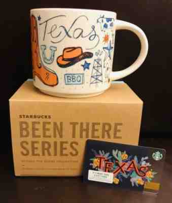 Texas Been There Starbucks Coffee Mug NIB 14oz W/Gift Card - Sold on eBay Dec, 27th 2019 for $27.99