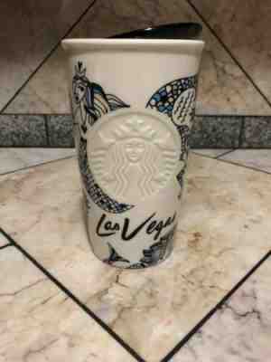 2015 Starbucks LAS VEGAS Siren MERMAIDS All Over 12 Oz. Travel Mug & Lid coffee - Sold on eBay Dec, 27th 2019 for $22.00