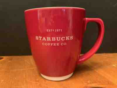 New 2007 Starbucks Est. 1971 Abbey Bistro Red & White Coffee Mug - Sold on eBay Dec, 27th 2019 for $18.00