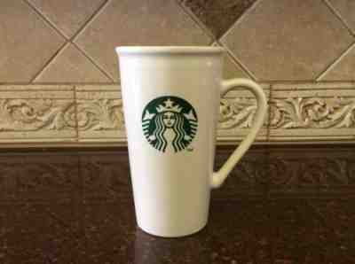 Starbucks Ceramic Cup Mug 16 Oz White Green Logo Mermaid Siren Coffee - Sold on eBay Dec, 27th 2019 for $18.99