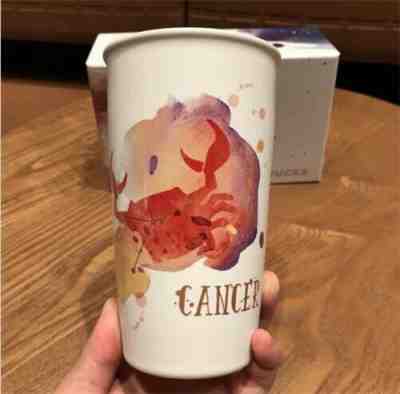 New China 2017 Starbucks 12oz Constellation Astrology Zodiac Sign Cancer Mug - Sold on eBay Dec, 27th 2019 for $59.99
