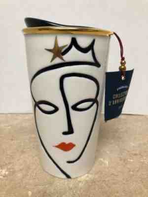 Starbucks 2015 Siren Anniversary Face Lips Ceramic Travel Tumbler Mug New - Sold on eBay Dec, 27th 2019 for $21.95