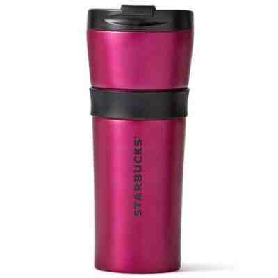 Starbucks Matte Purple Stainless Steel Tumbler Grip 16 Oz Double Wall NEW - Sold on eBay Dec, 27th 2019 for $40.00