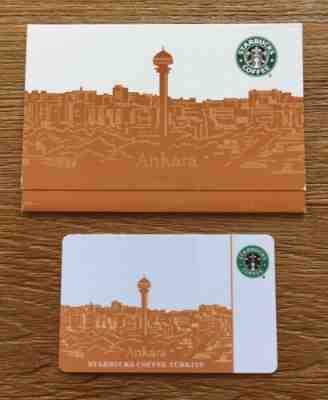 Starbucks card Ankara, Turkey 2010 with matching sleeve HTF