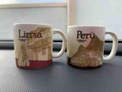 Mini Small Starbucks Lima & Peru Demitasse Mug Espresso Coffee Cups Set 3 oz - Sold on eBay Dec, 26th 2019 for $18.99