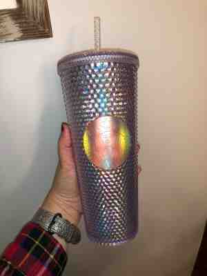 2018 RAINBOW STARBUCKS IRIDESCENT STUDDED  CUP UNICORN TUMBLER GLITTER BRAND NEW - Sold on eBay Dec, 26th 2019 for $105.50