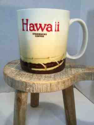 Starbucks Collector Series 2009 Hawaii 16 fl oz Mug Outrigger Canoe Palm Tree - Sold on eBay Dec, 26th 2019 for $19.99