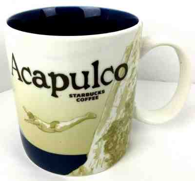 16 oz Starbucks Mug Coffee Cup Acapulco City Collector Series Mugs - Sold on eBay Dec, 26th 2019 for $22.99