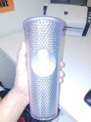 NEW Winter Holiday Starbucks 2019 Venti Bling Platinum Studded Cold Cup Tumbler - Sold on eBay Dec, 26th 2019 for $20.50