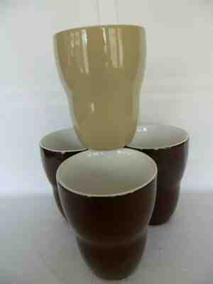 4 STARBUCKS by Aida Double Wall Insulated 2008 Coffee Cups 3 Brown / 1Beige - Sold on eBay Dec, 26th 2019 for $15.99