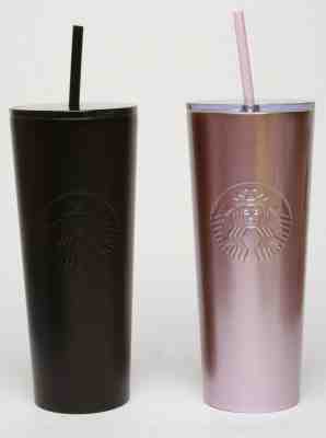 Starbucks Rose Gold or Black Stainless Steel Cold Cup Tumbler 24oz with Straw  - Sold on eBay Dec, 26th 2019 for $39.95