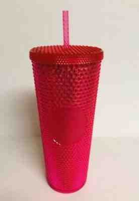Starbucks Tumbler Holiday 2019 Venti Neon Pink Studded Cold Cup - Sold on eBay Dec, 26th 2019 for $48.99