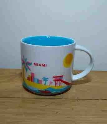Starbucks You Are Here Miami Ceramic Mug 14 Oz 2015 - Sold on eBay Dec, 26th 2019 for $18.00