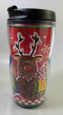 2001 Starbucks Coffee Barista Rudolph Reindeer Travel Tumbler w/lid 8oz Kids - Sold on eBay Dec, 26th 2019 for $24.99