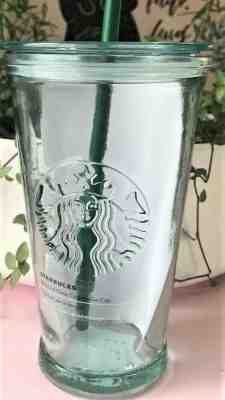 Starbucks 2019 Glass Cold to Go Cup Mug Tumbler,  16oz,  Recycled Glass (Spain) - Sold on eBay Dec, 26th 2019 for $26.95