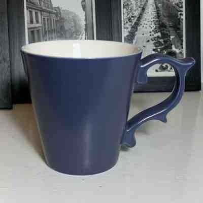 STARBUCKS COFFEE TAZO 2013 Rococo Handle Tea Coffee Mug Blue/White 12 oz EUC - Sold on eBay Dec, 26th 2019 for $18.18