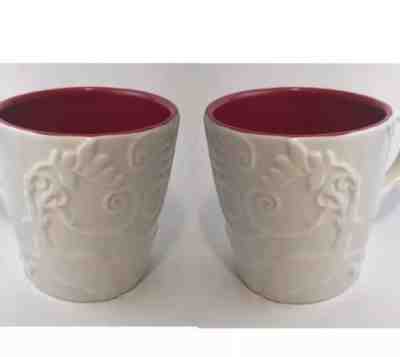 STARBUCKS CHRISTMAS MUGS PORCELAIN SET OF TWO - Sold on eBay Dec, 26th 2019 for $24.98