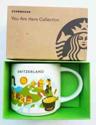 Starbucks Coffee 14oz Switzerland mug YAH You Are Here Cup NIB w/SKU FREE SHIP - Sold on eBay Dec, 26th 2019 for $49.99