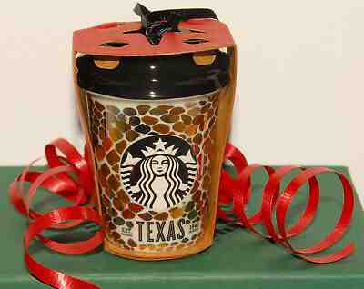 Starbucks - 2015 Texas Christmas Ceramic Ornament - Snakeskin Design *BRAND NEW! - Sold on eBay Dec, 26th 2019 for $26.88