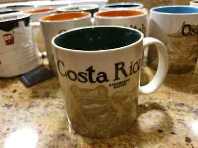 Starbucks COSTA RICA Icon Series Mug 2012 MIC, new w SKU, 16 oz Discontinued - Sold on eBay Dec, 26th 2019 for $49.95