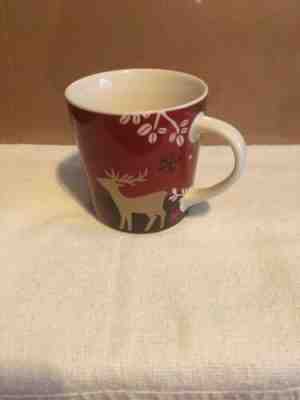 Starbucks Coffee Mug 2009 Christmas Holiday Red Bone China Reindeer Mug - Sold on eBay Dec, 26th 2019 for $19.98