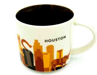 Starbucks Coffee Mug Houston You Are Here Collection 14 fl oz YAH Cup Minty!  - Sold on eBay Dec, 25th 2019 for $25.00