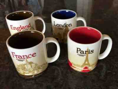 Starbucks Demi Mugs City London England Paris France - Sold on eBay Dec, 25th 2019 for $60.00