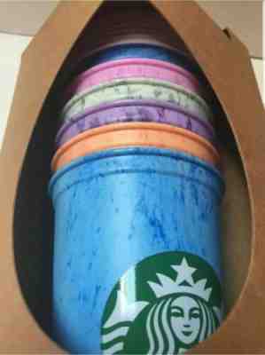 RARE 2019 Starbucks Reusable Hot Cups 6 Pack Lids Star Bucks Not Color Changing - Sold on eBay Dec, 25th 2019 for $20.00