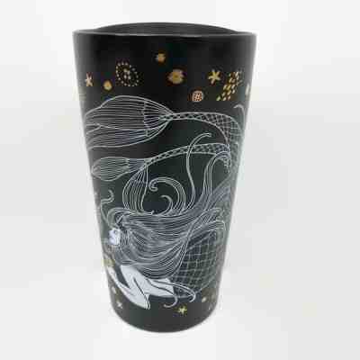 NEW Starbucks Black Gold Mermaid Siren Tumbler Holiday 2019 Limited Edition - Sold on eBay Dec, 25th 2019 for $28.95