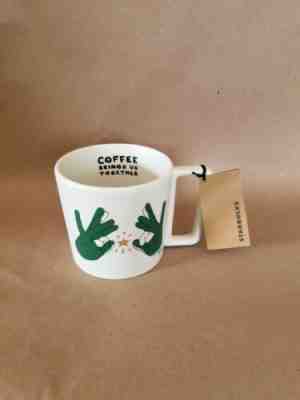  New Starbucks Deaf ASL Signing Sign language Coffee Mugs/Cups - Sold on eBay Dec, 25th 2019 for $27.99