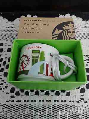 Starbucks You Are Here Collection Singapore Ornament Mug Merlion Version NIB - Sold on eBay Dec, 25th 2019 for $20.00