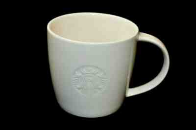 New! STARBUCKS White V Venti (20 oz) Vente Mug Embossed Siren 2010 Mermaid Logo - Sold on eBay Dec, 25th 2019 for $29.99