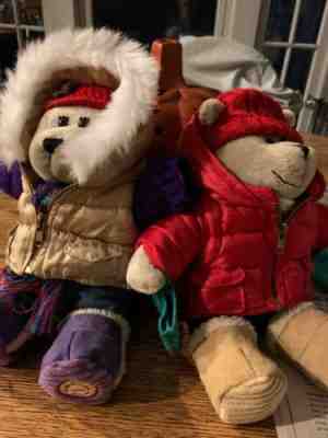 2005 Starbucks Christmas Barista Couple Bears - Sold on eBay Dec, 25th 2019 for $25.00
