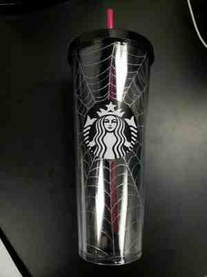 NEW SOLD OUT FALL 2019 STARBUCKS SPIDERWEB HALLOWEEN TUMBLER CUP 24oz GLITTER - Sold on eBay Dec, 25th 2019 for $29.99