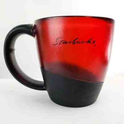 Starbucks Barista 2001 Red Mug Cup 12 oz Translucent Plastic Travel Mug No Lid  - Sold on eBay Dec, 25th 2019 for $24.99