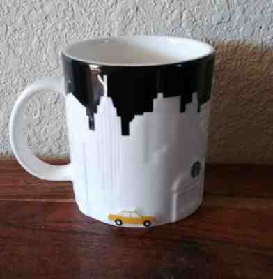 Starbucks 2012 New York City coffee Mug TAXI 16 FL OZ NEW HOLIDAY EDITION  - Sold on eBay Dec, 25th 2019 for $19.01
